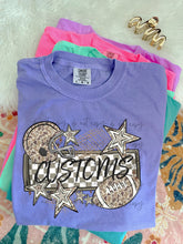 Load image into Gallery viewer, Camo Football Name Plate Customized DROPDOWN DTF TRANSFER BIA