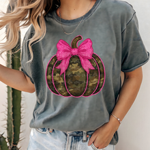 Load image into Gallery viewer, Camo Pumpkin Bow Color Dropdown TRANSFER PARJO SEPT 25