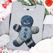 Load image into Gallery viewer, Denim Christmas Collection Patchwork DROPDOWN TRANSFER THREAD OCT 25