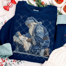 Load image into Gallery viewer, Denim Christmas Collection Patchwork DROPDOWN TRANSFER THREAD OCT 25