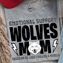 Load image into Gallery viewer, Emotional Support Mascot Mom DROPDOWN TRANSFER THREAD MAR 26