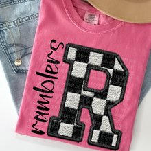 Load image into Gallery viewer, Faux Chenille Embroidery Mascot + Color DROPDOWN TRANSFER THREAD JULY 25