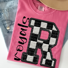 Load image into Gallery viewer, Faux Chenille Embroidery Mascot + Color DROPDOWN TRANSFER THREAD JULY 25