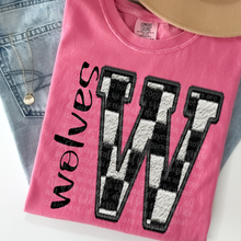 Load image into Gallery viewer, Faux Chenille Embroidery Mascot + Color DROPDOWN TRANSFER THREAD JULY 25