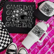 Load image into Gallery viewer, Game Day Stacked Sports Faux Rhinestones DROPDOWN TRANSFER CSD