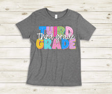 Load image into Gallery viewer, Bold Colorful School Grades TRANSFER
