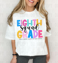 Load image into Gallery viewer, Bold Colorful School Squad Grades TRANSFER