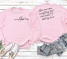 Load image into Gallery viewer, She Overcame Everything 9” With Pocket 5” BLK SCREEN