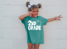 Load image into Gallery viewer, Back To School Apple Grade Level White TRANSFER