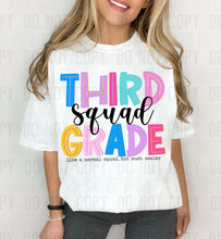 Load image into Gallery viewer, Bold Colorful School Squad Grades TRANSFER