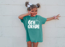 Load image into Gallery viewer, Back To School Apple Grade Level White TRANSFER
