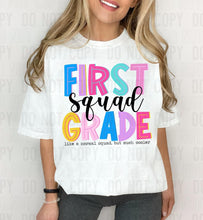 Load image into Gallery viewer, Bold Colorful School Squad Grades TRANSFER