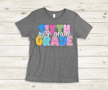 Load image into Gallery viewer, Bold Colorful School Grades TRANSFER