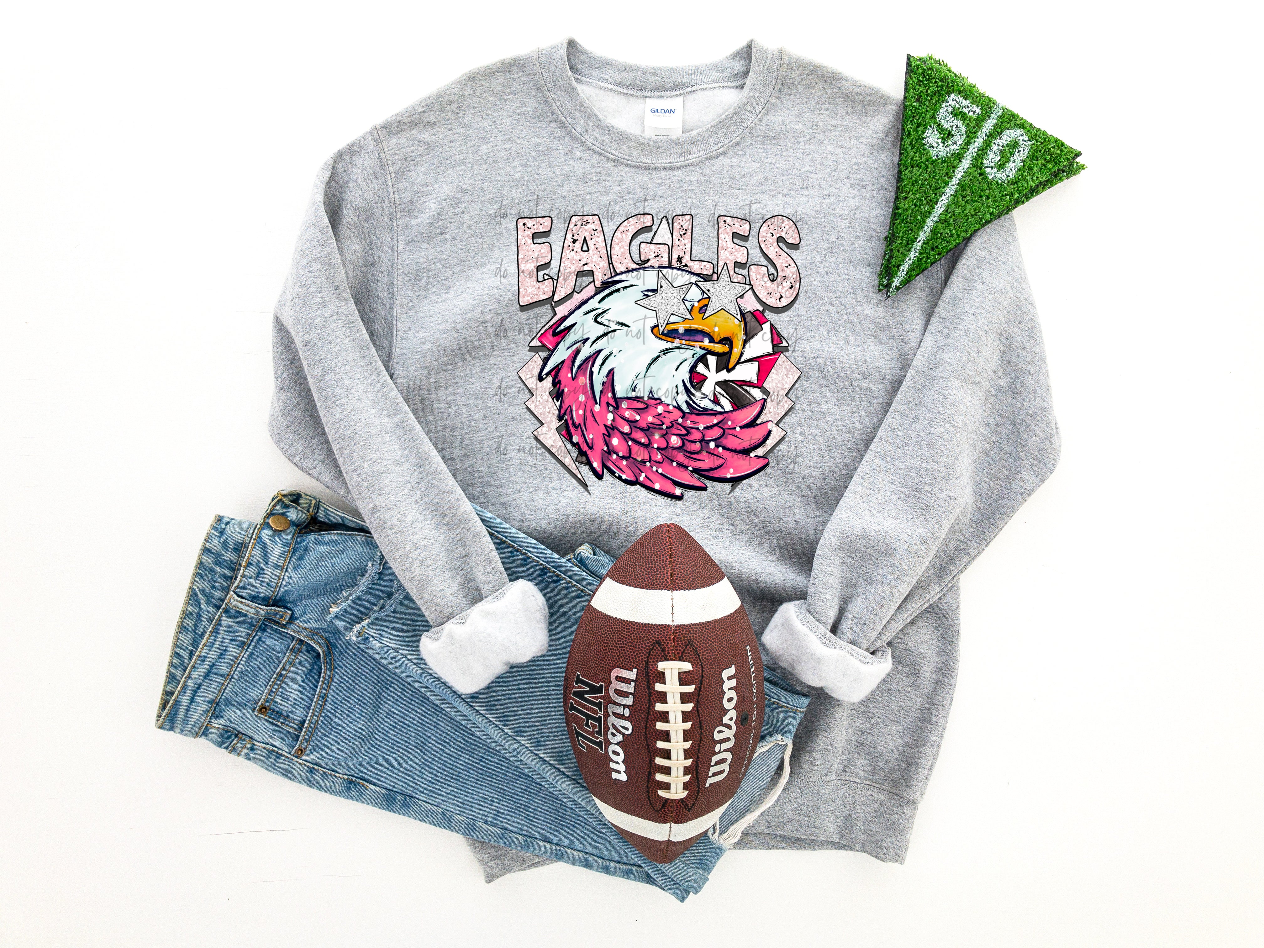 Eagles Mascot Pink Breast Cancer Awareness Direct to Film Transfer - 1 –  Shy Screen Print Transfers