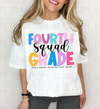 Load image into Gallery viewer, Bold Colorful School Squad Grades TRANSFER