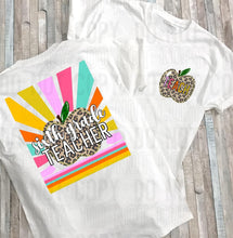 Load image into Gallery viewer, Leopard Apple Sunshine Teacher Grades With Teach Pocket TRANSFER