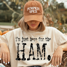 Load image into Gallery viewer, I'm Just Here For Thanksgiving Style DROPDOWN TRANSFER THREAD OCT 25