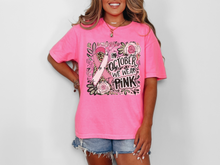 Load image into Gallery viewer, In October We Wear Pink Floral Collage TRANSFER