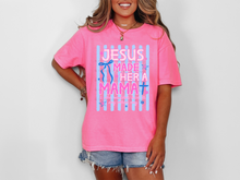 Load image into Gallery viewer, Jesus Made Her A Mama Stripes TRANSFER ET MAR 26