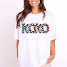 Load image into Gallery viewer, 4th of July Faux Embroidery Star Name Dropdown TRANSFER CSD MAY 25