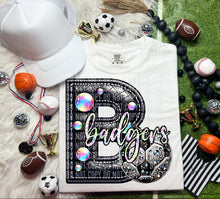 Load image into Gallery viewer, Faux Leather Rhinestone Soccer Mascots DROPDOWN TRANSFER CAP