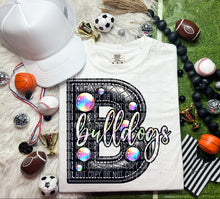 Load image into Gallery viewer, Leather Rhinestone Mascot DROPDOWN TRANSFER CAP