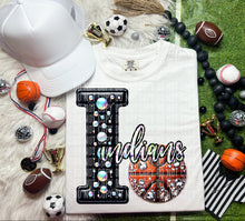 Load image into Gallery viewer, Faux Leather Rhinestone Basketball Mascots DROPDOWN TRANSFER CAP