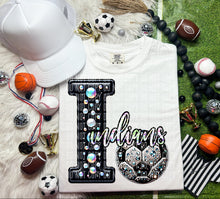 Load image into Gallery viewer, Faux Leather Rhinestone Soccer Mascots DROPDOWN TRANSFER CAP
