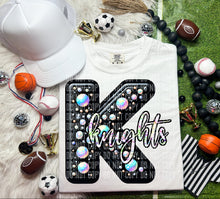 Load image into Gallery viewer, Leather Rhinestone Mascot DROPDOWN TRANSFER CAP