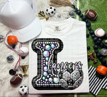 Load image into Gallery viewer, Faux Leather Rhinestone Soccer Mascots DROPDOWN TRANSFER CAP