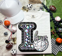 Load image into Gallery viewer, Faux Leather Rhinestone Volleyball Mascots DROPDOWN TRANSFER CAP