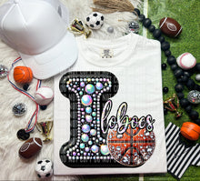 Load image into Gallery viewer, Faux Leather Rhinestone Basketball Mascots DROPDOWN TRANSFER CAP