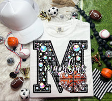 Load image into Gallery viewer, Faux Leather Rhinestone Basketball Mascots DROPDOWN TRANSFER CAP