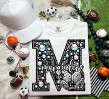 Load image into Gallery viewer, Faux Leather Rhinestone Soccer Mascots DROPDOWN TRANSFER CAP