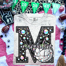Load image into Gallery viewer, Faux Leather Rhinestone Volleyball Mascots DROPDOWN TRANSFER CAP