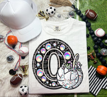 Load image into Gallery viewer, Faux Leather Rhinestone Volleyball Mascots DROPDOWN TRANSFER CAP