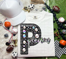 Load image into Gallery viewer, Leather Rhinestone Mascot DROPDOWN TRANSFER CAP