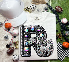 Load image into Gallery viewer, Faux Leather Rhinestone Soccer Mascots DROPDOWN TRANSFER CAP