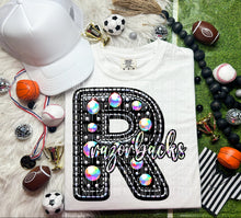Load image into Gallery viewer, Leather Rhinestone Mascot DROPDOWN TRANSFER CAP