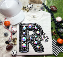 Load image into Gallery viewer, Leather Rhinestone Mascot DROPDOWN TRANSFER CAP