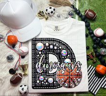 Load image into Gallery viewer, Faux Leather Rhinestone Basketball Mascots DROPDOWN TRANSFER CAP