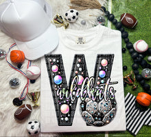 Load image into Gallery viewer, Faux Leather Rhinestone Soccer Mascots DROPDOWN TRANSFER CAP