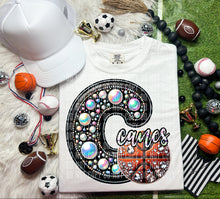 Load image into Gallery viewer, Faux Leather Rhinestone Basketball Mascots DROPDOWN TRANSFER CAP