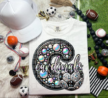 Load image into Gallery viewer, Faux Leather Rhinestone Soccer Mascots DROPDOWN TRANSFER CAP