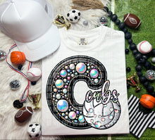 Load image into Gallery viewer, Faux Leather Rhinestone Volleyball Mascots DROPDOWN TRANSFER CAP
