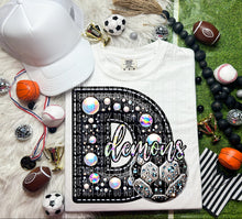 Load image into Gallery viewer, Faux Leather Rhinestone Soccer Mascots DROPDOWN TRANSFER CAP
