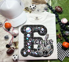 Load image into Gallery viewer, Faux Leather Rhinestone Soccer Mascots DROPDOWN TRANSFER CAP