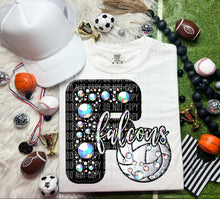 Load image into Gallery viewer, Faux Leather Rhinestone Volleyball Mascots DROPDOWN TRANSFER CAP