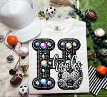 Load image into Gallery viewer, Faux Leather Rhinestone Soccer Mascots DROPDOWN TRANSFER CAP