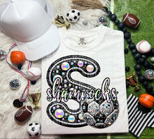 Load image into Gallery viewer, Faux Leather Rhinestone Soccer Mascots DROPDOWN TRANSFER CAP